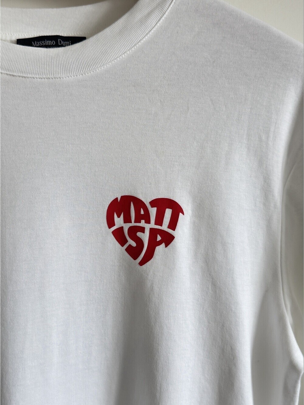 Massimo Dutti Men’s S White Long Sleeve St Barths Graphic T Shirt Made Portugal - Picture 8 of 8